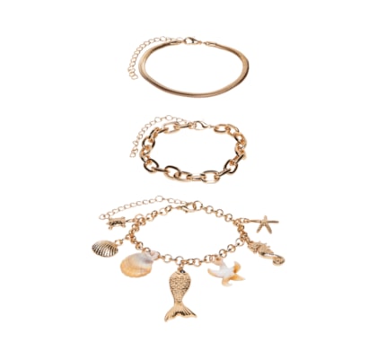 Pulseira Feminina Mar - Dourado