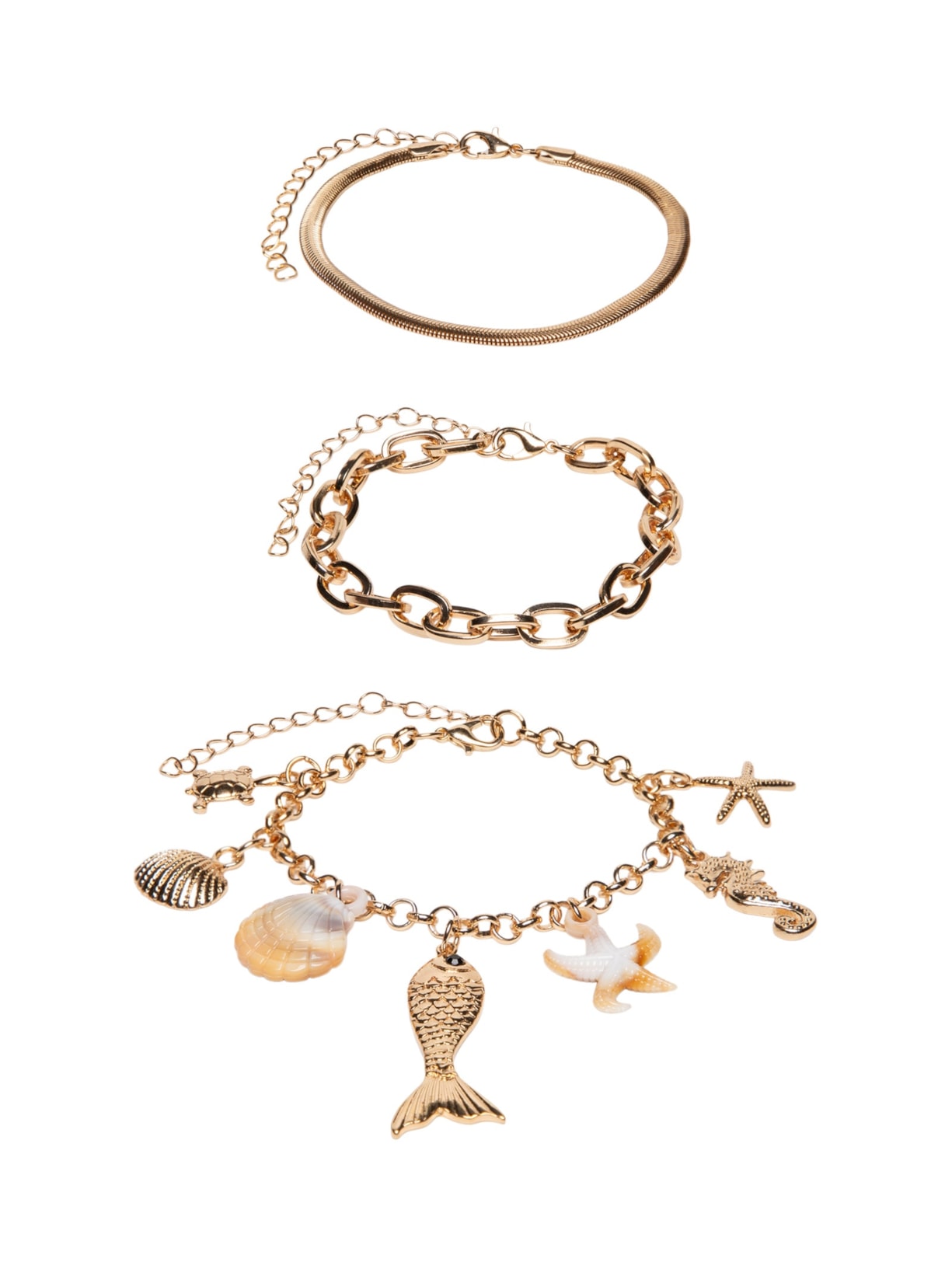 Pulseira Feminina Mar - Dourado