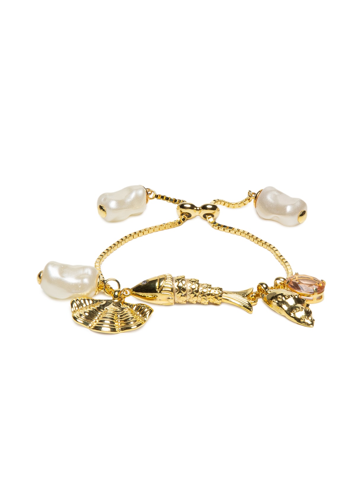 Pulseira Feminina Multi Mix Oceano Mare Boho - Dourado