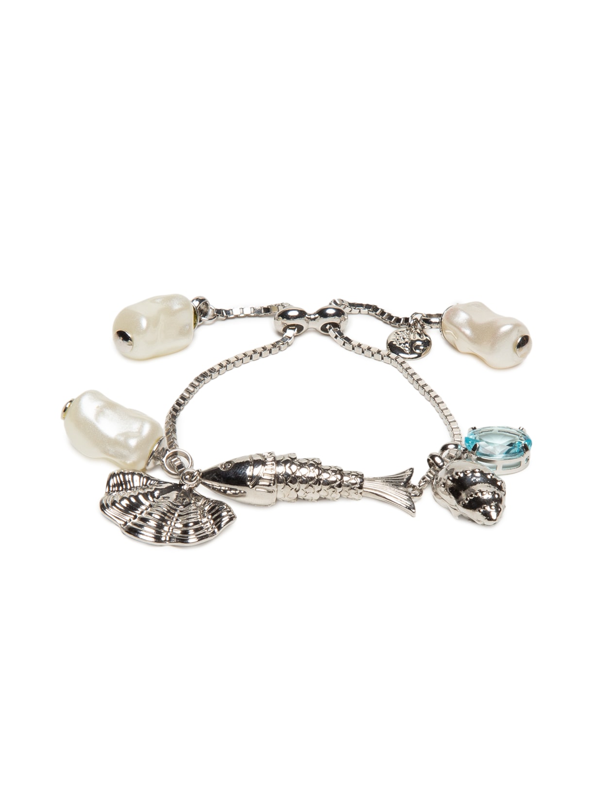 Pulseira Feminina Multi Mix Oceano Mare Boho - Prata