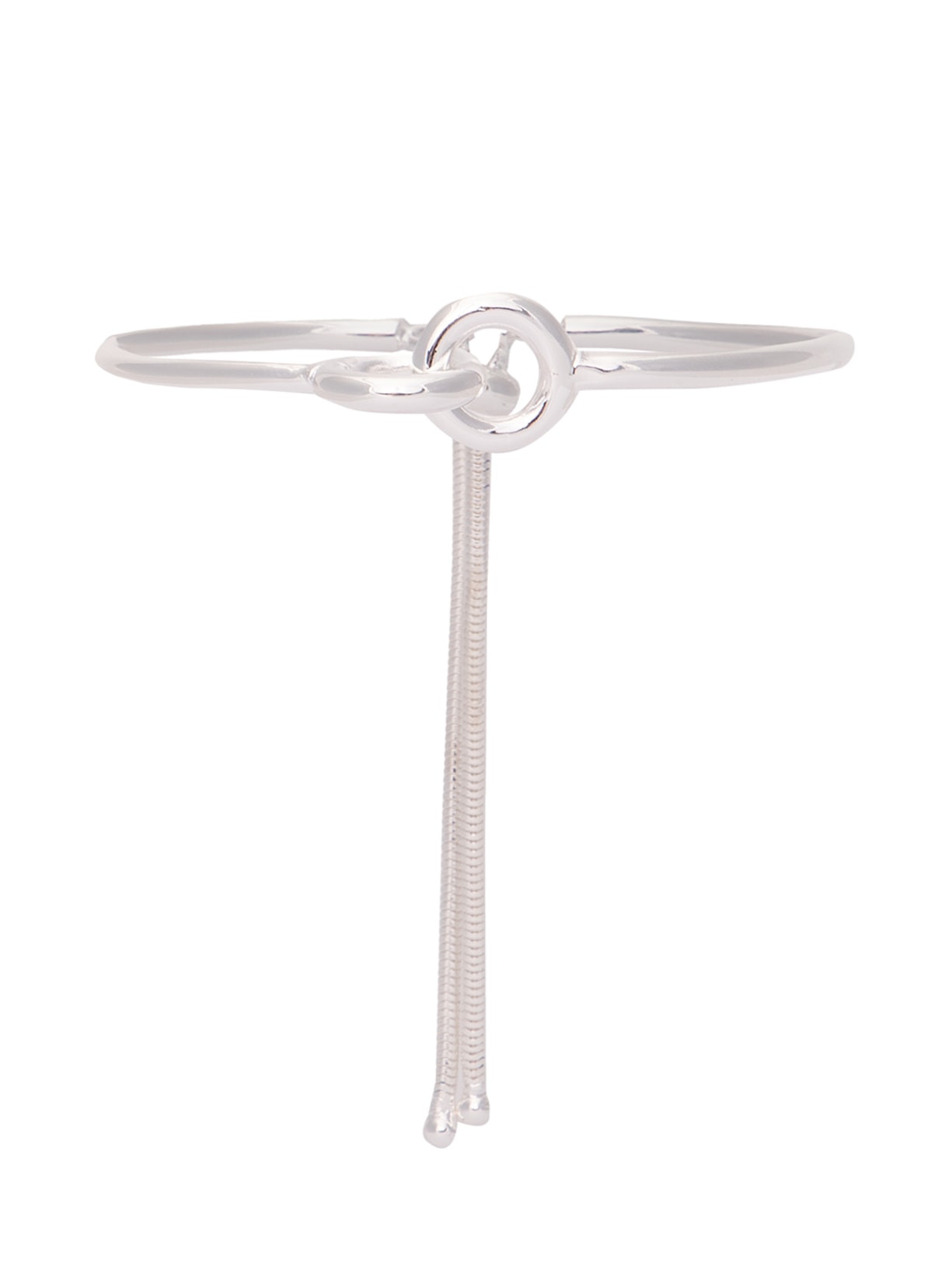 Pulseira Feminino Nó Em Metal - Prata