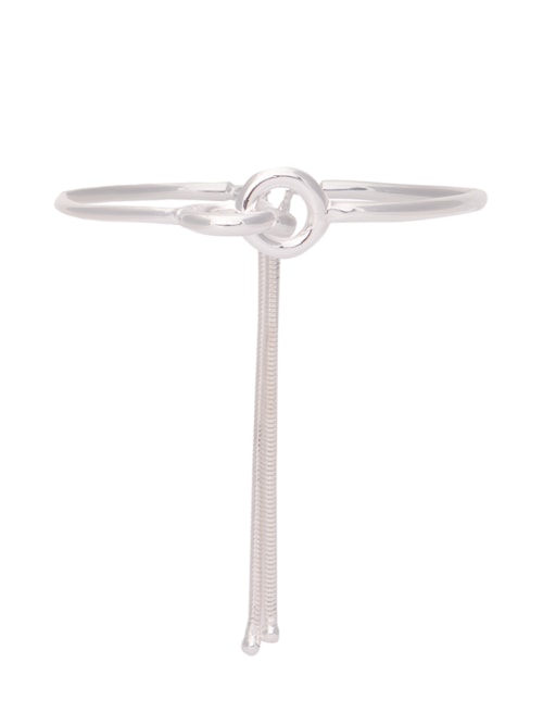 Pulseira Feminino Nó Em Metal - Prata