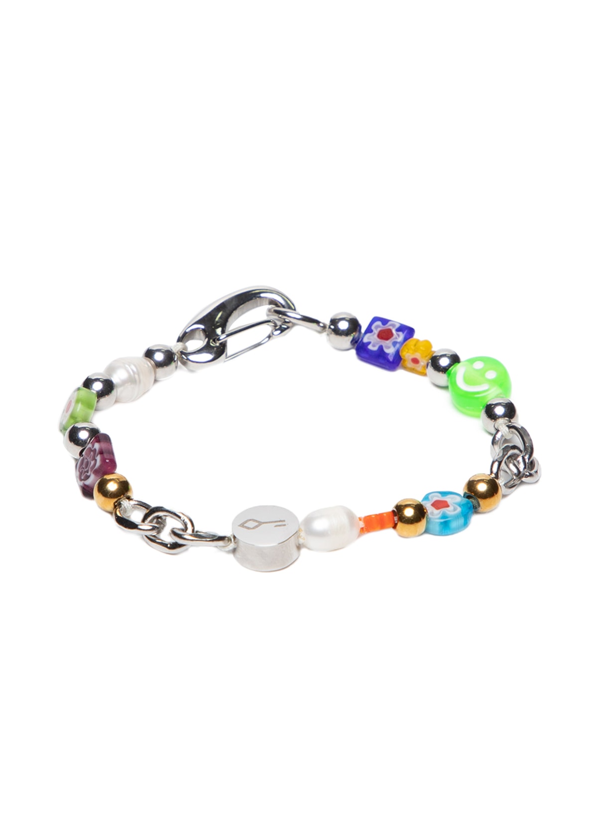 Pulseira Masculina Fun De Corrente Em Aço - Prata