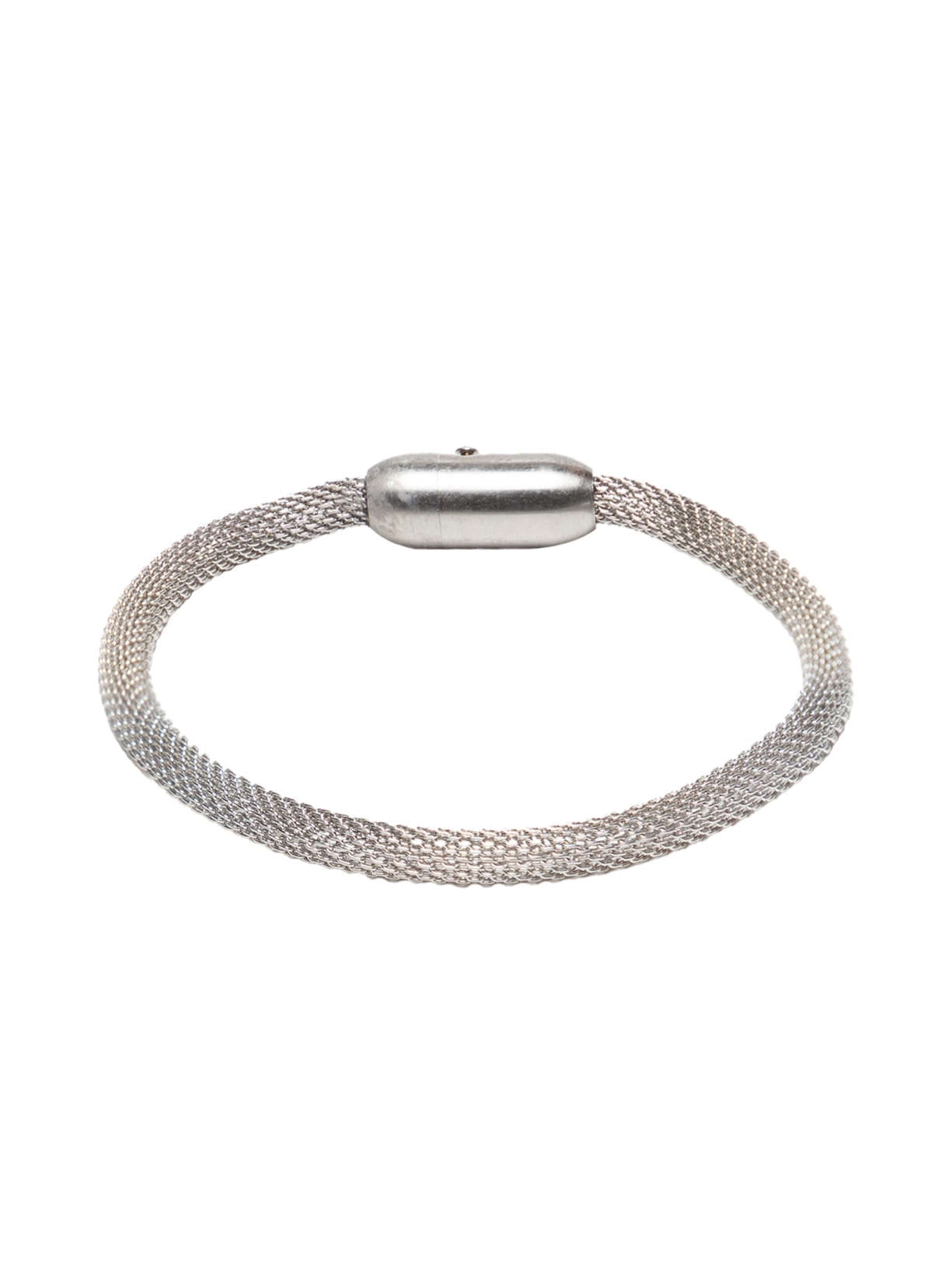 Pulseira Masculina Lamont De Malha De Aço - Prata