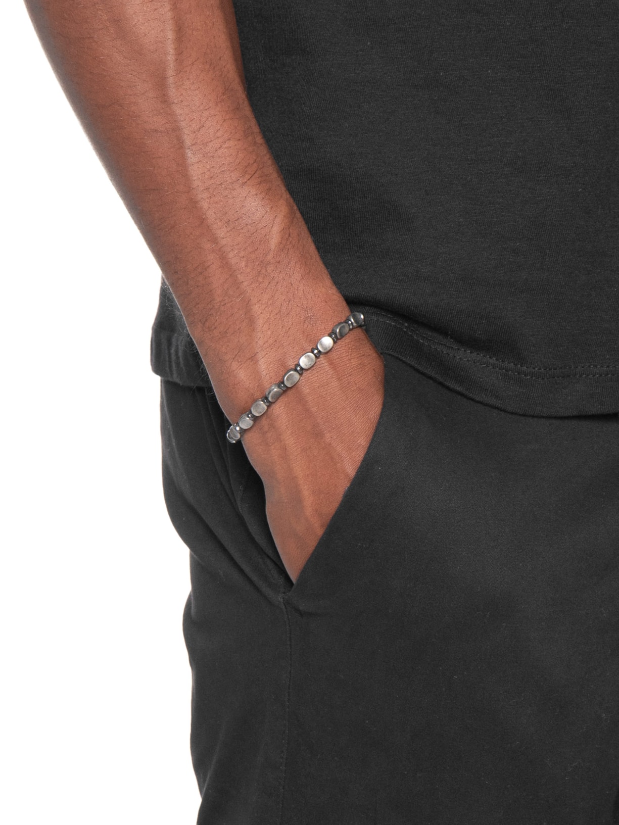 Pulseira Masculina New Coin Prateado Sergio K