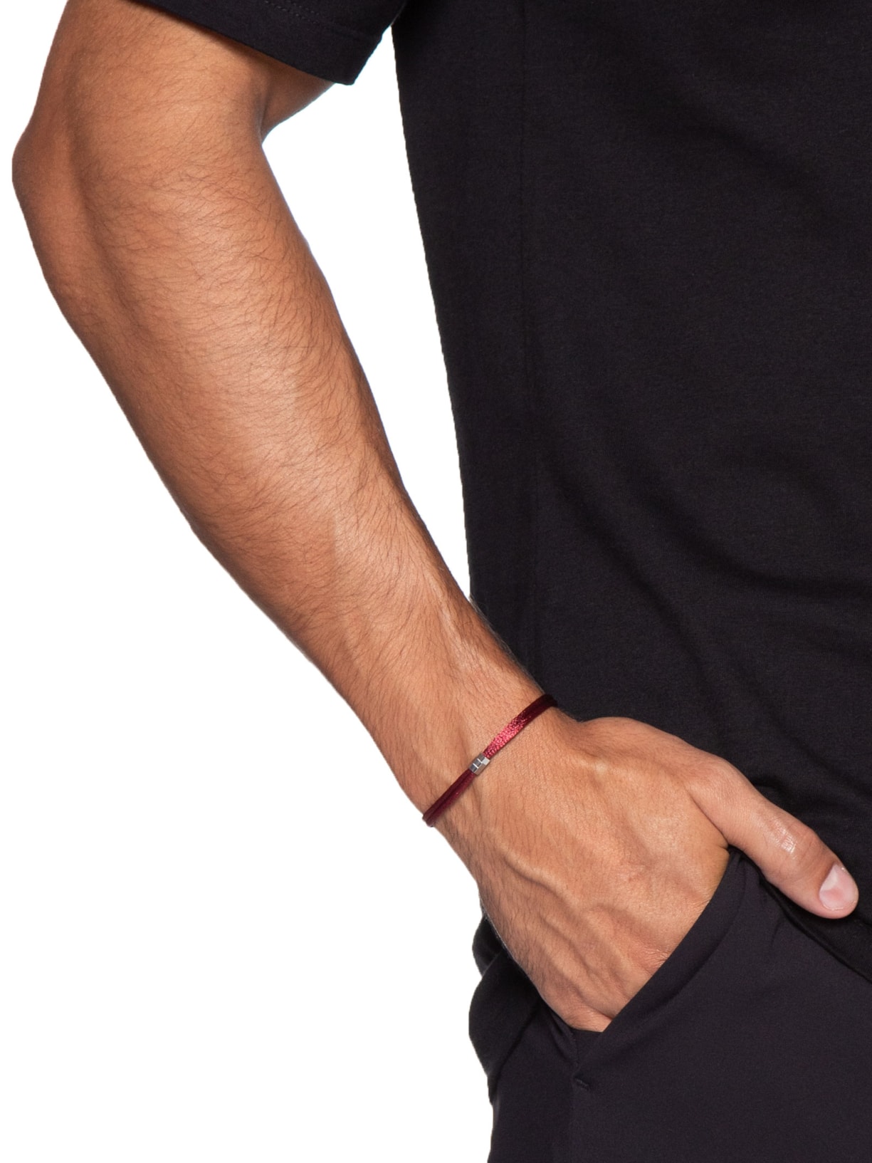 Pulseira Masculina Oasis Vermelho Key Design