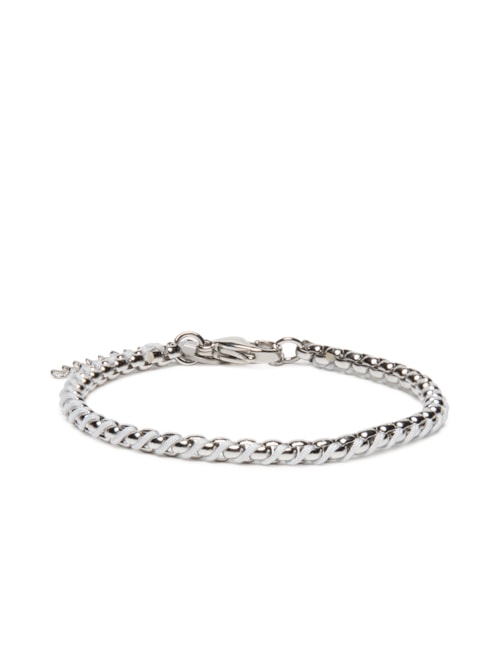Pulseira Masculina Obama Em Aço - Prateado
