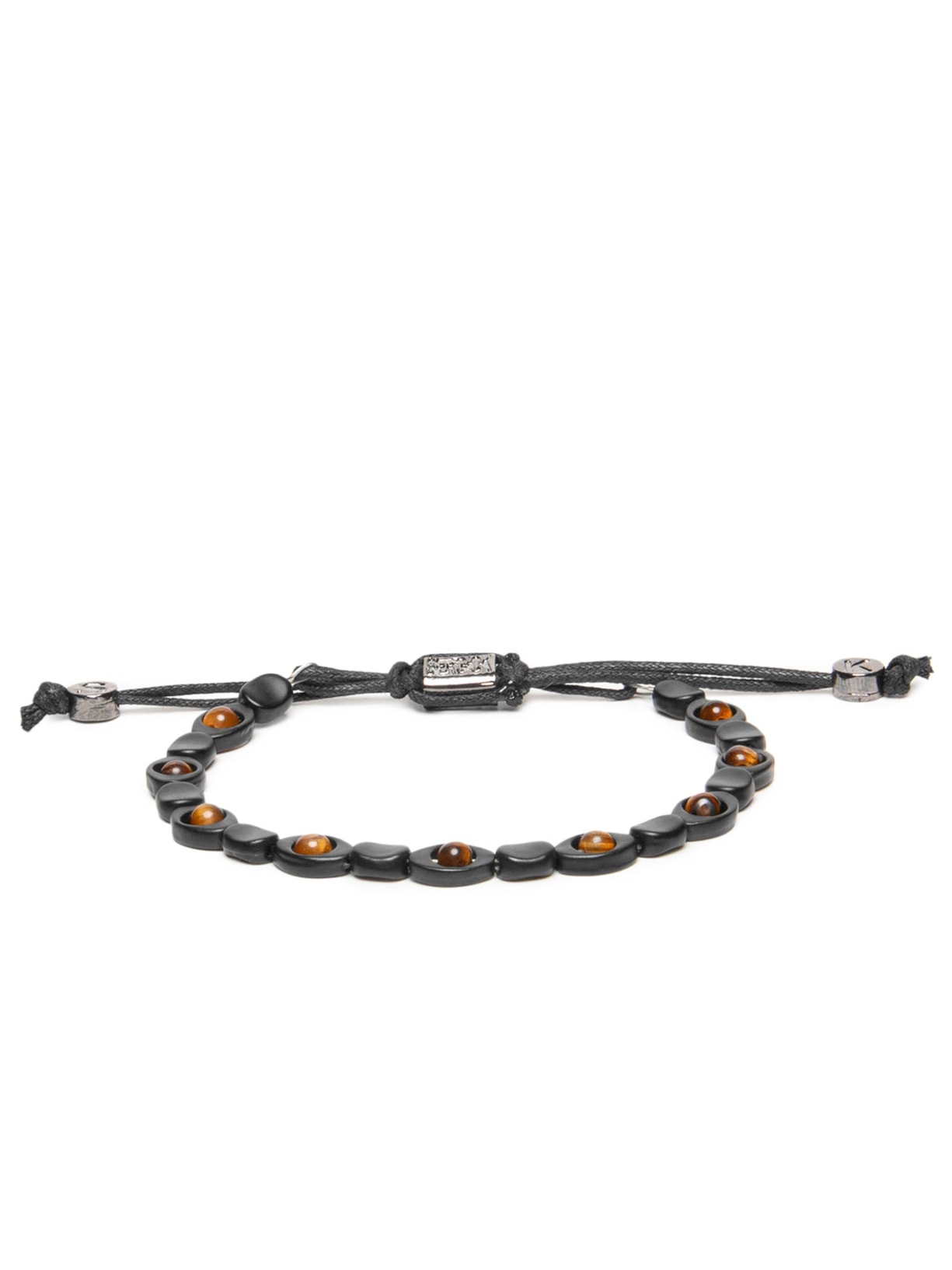 Pulseira Masculina Olho Grego Coin Preto Sergio K