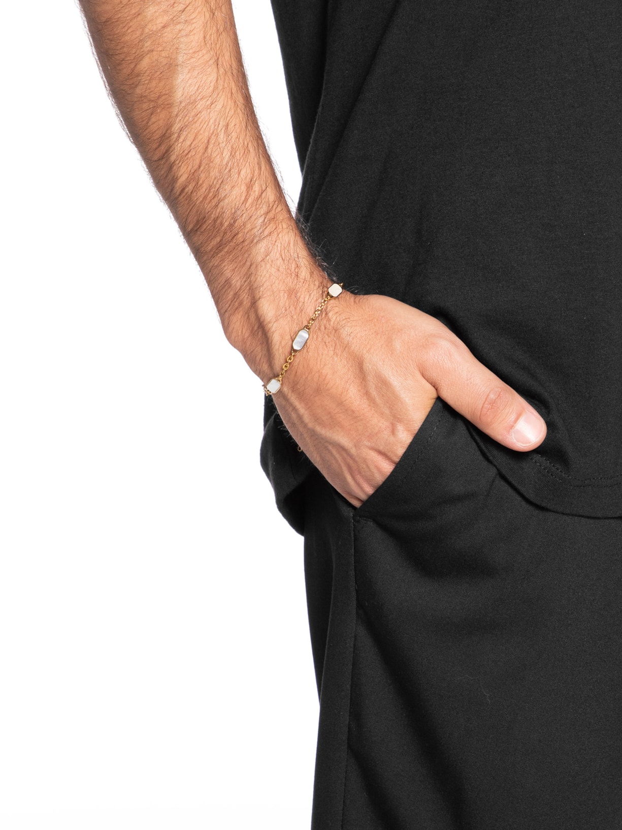 Pulseira Masculina Real Dourado Key + Balbi