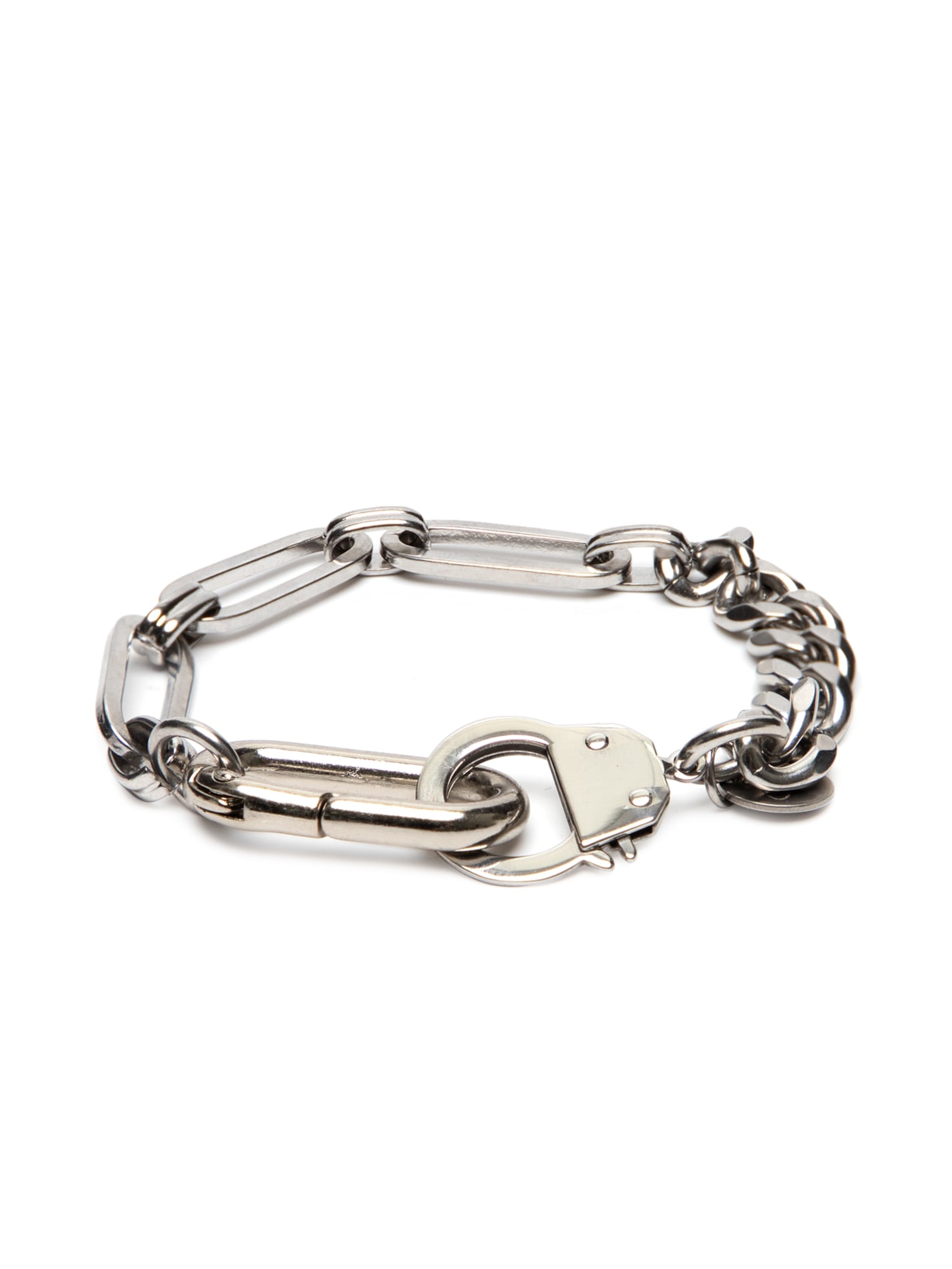 Pulseira Masculina Ronnie De Corrente Em Aço - Prata