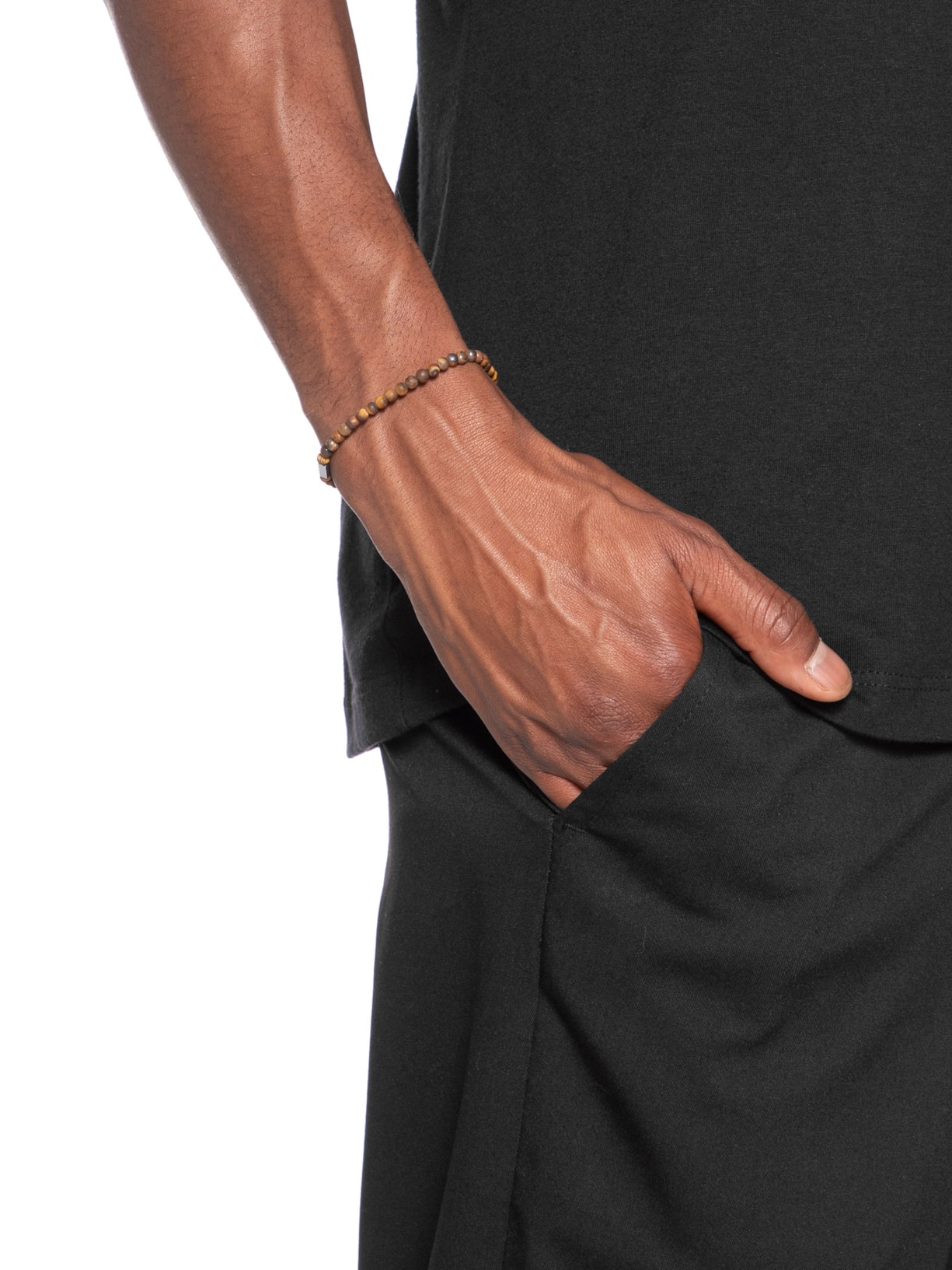 Pulseira Masculina Zeng Em Coqueiro Marrom Key Design