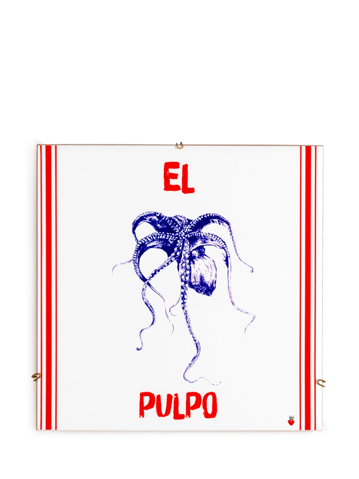 Quadro Azuleicha Polvo - Branco