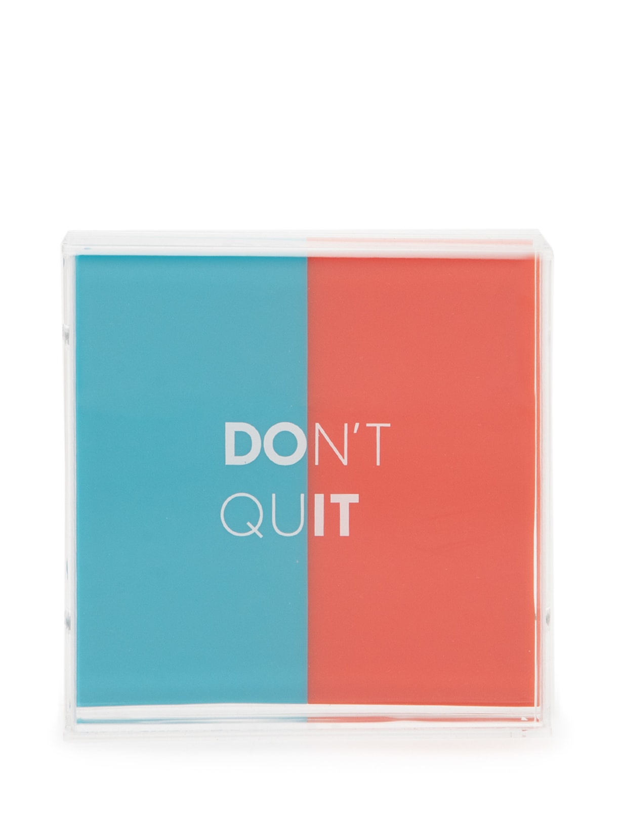 Quadro Bold Don't Quit - Azul