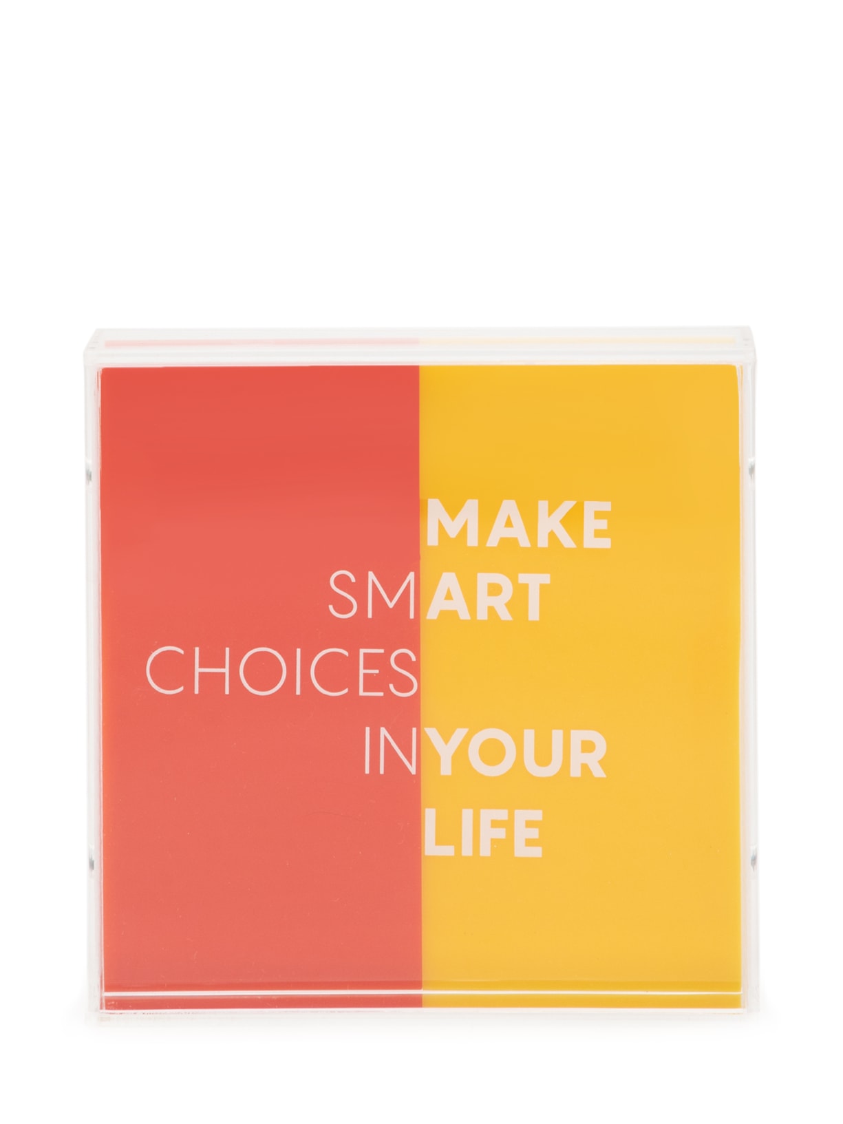 Quadro Bold Make Smart Choices - Vermelho