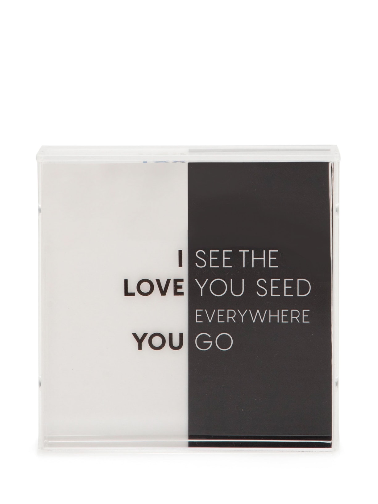 Quadro Bold See The Love Everywhere You Go - Preto