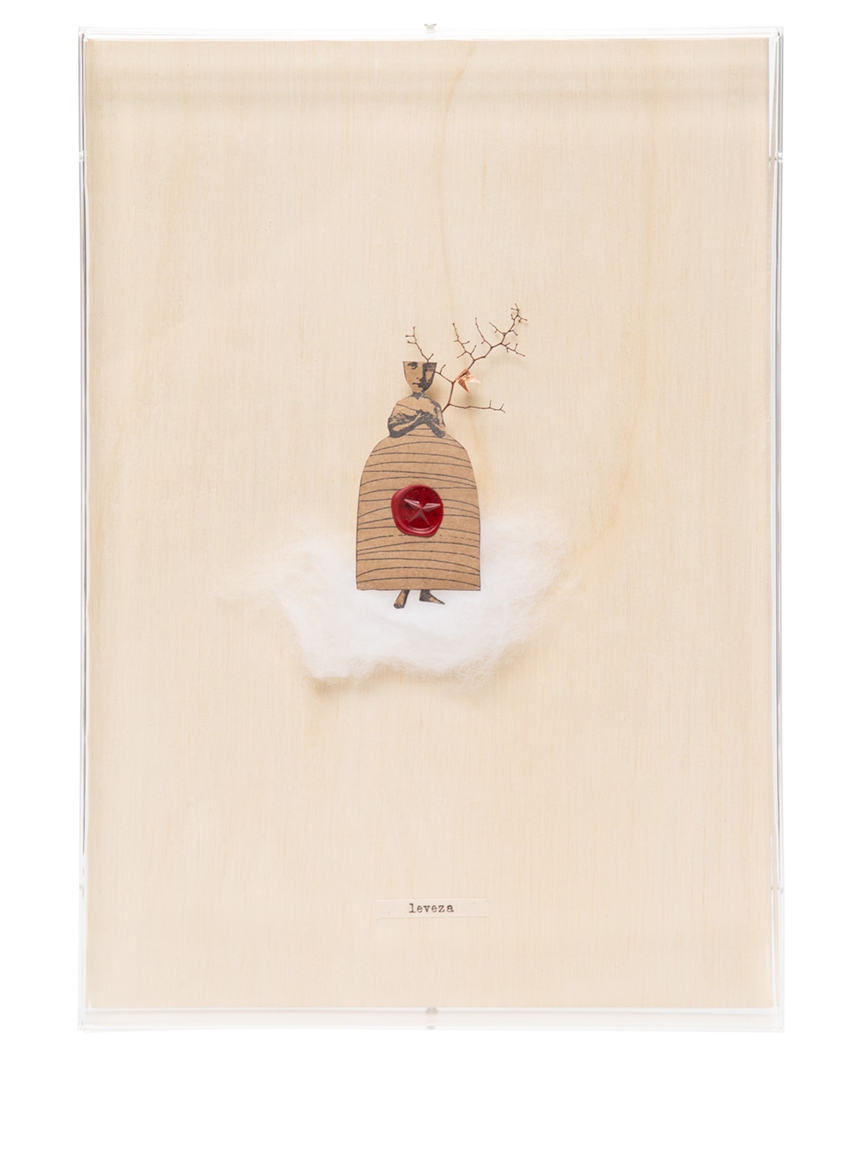 Quadro Galleria Dalva Em Madeira 1 Peça - Bege