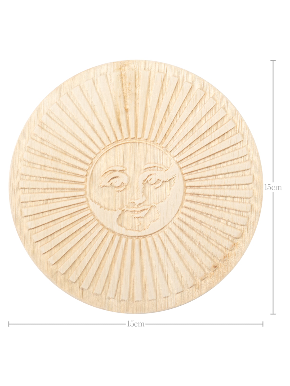 Quadro Solaris Sol Em Madeira 1 Peça Bege Mercatto Casa