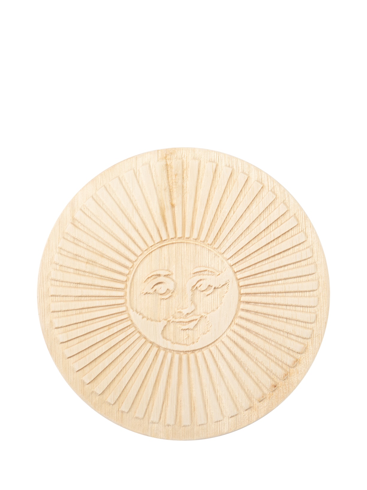 Quadro Solaris Sol Em Madeira 1 Peça Bege Mercatto Casa