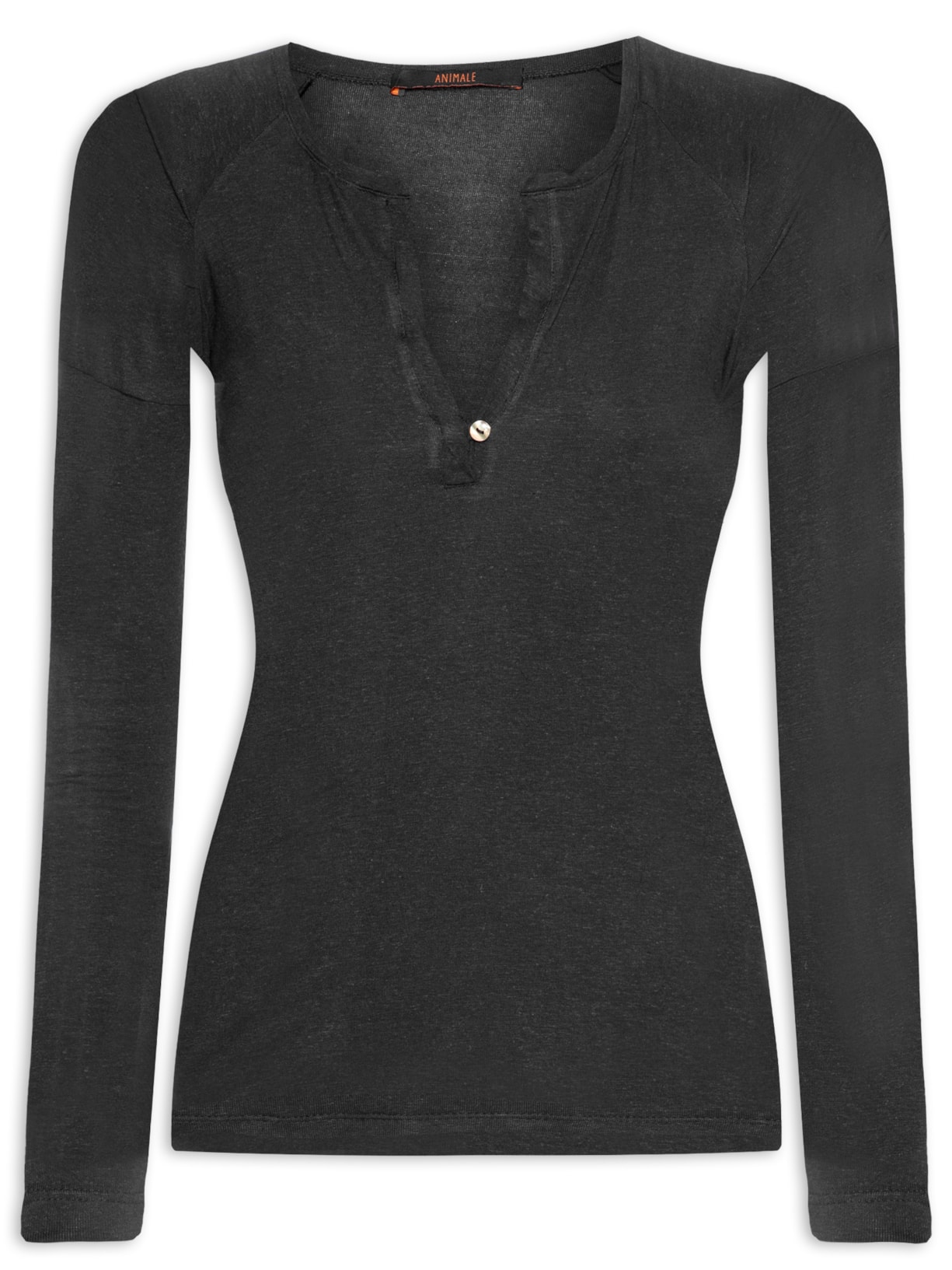 Raglan Feminina Desconstruída - Preto
