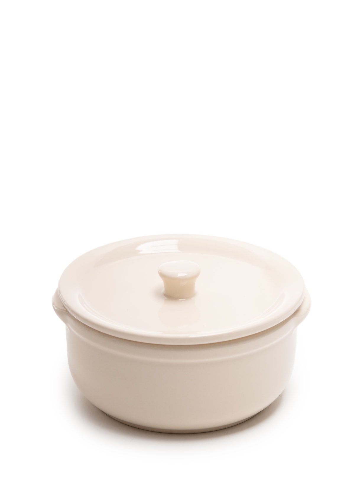 Ramequim Poelle Em Cerâmica Com Tampa Off White '2Home