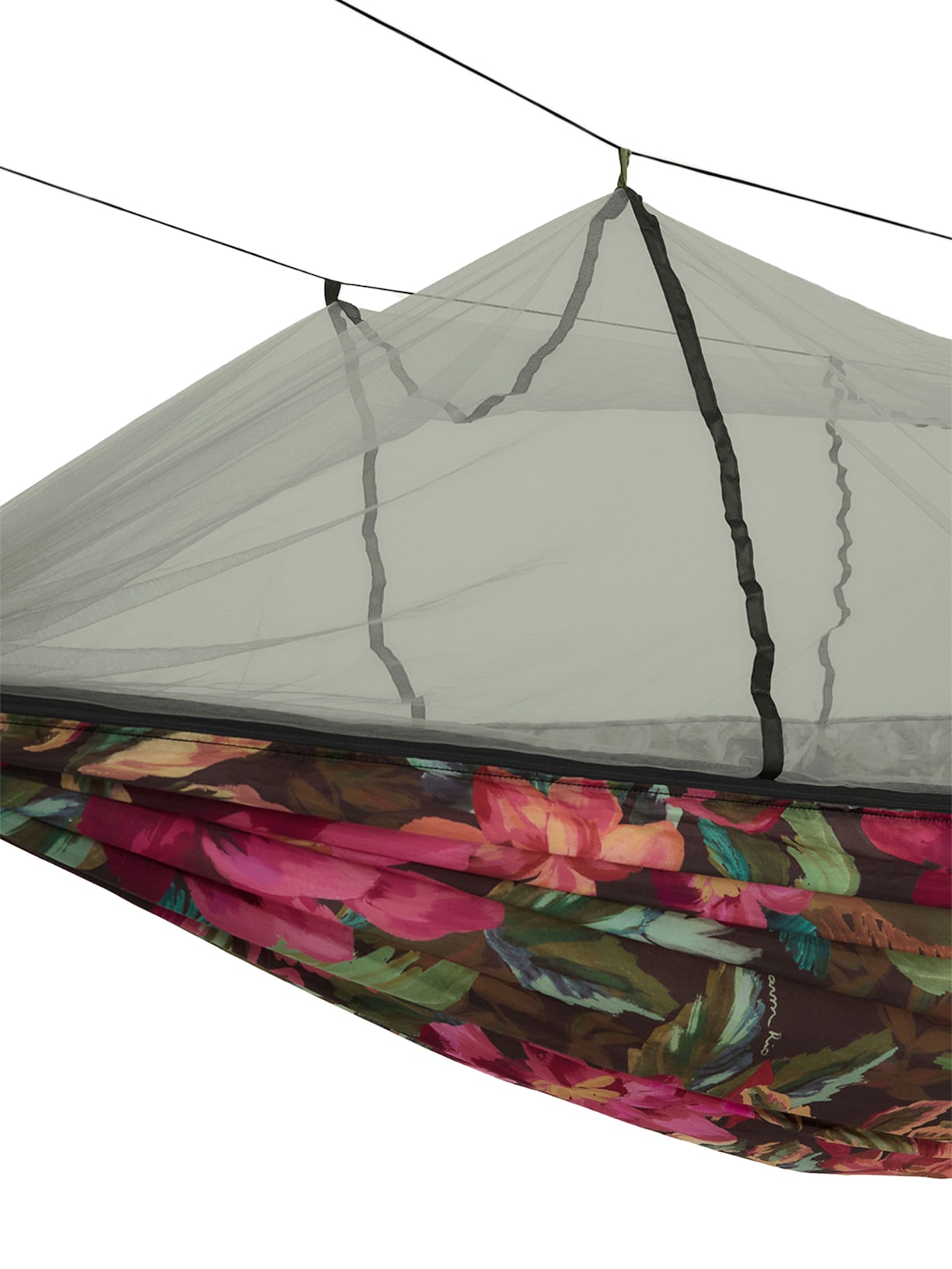 Rede De Camping Painted Flowers Verde Farm Etc