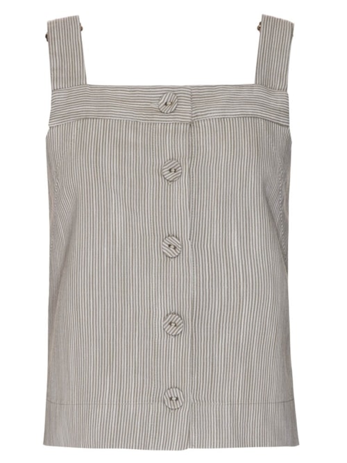 Regata Botões Listras Verde