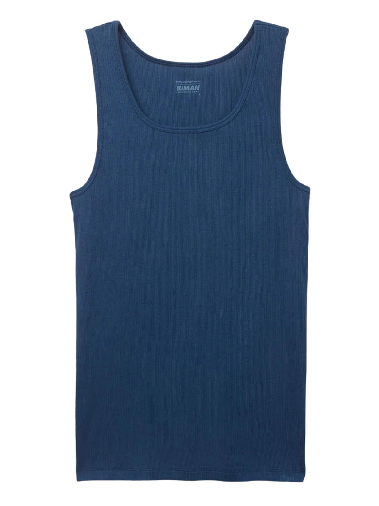 Regata Canelada Em Algodão Supima Azul Intimissimi