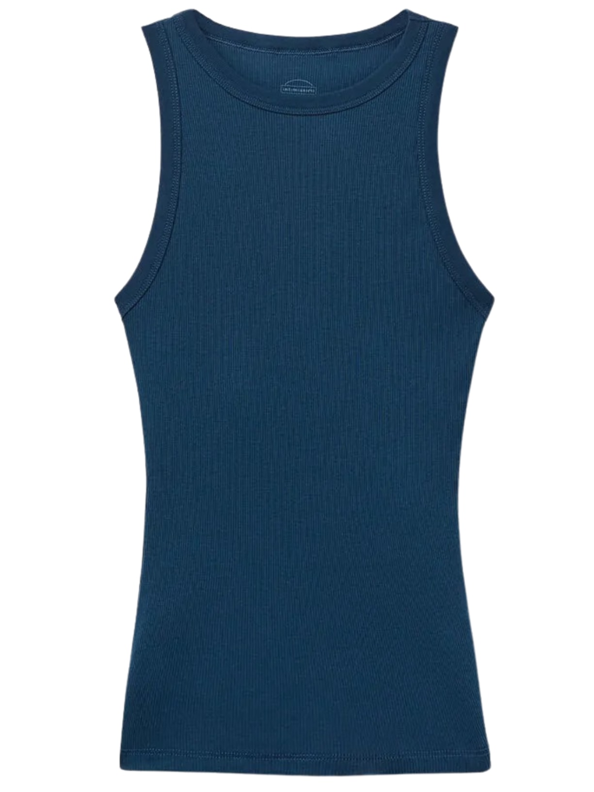 Regata Canelada Em Algodão Supima Azul Intimissimi