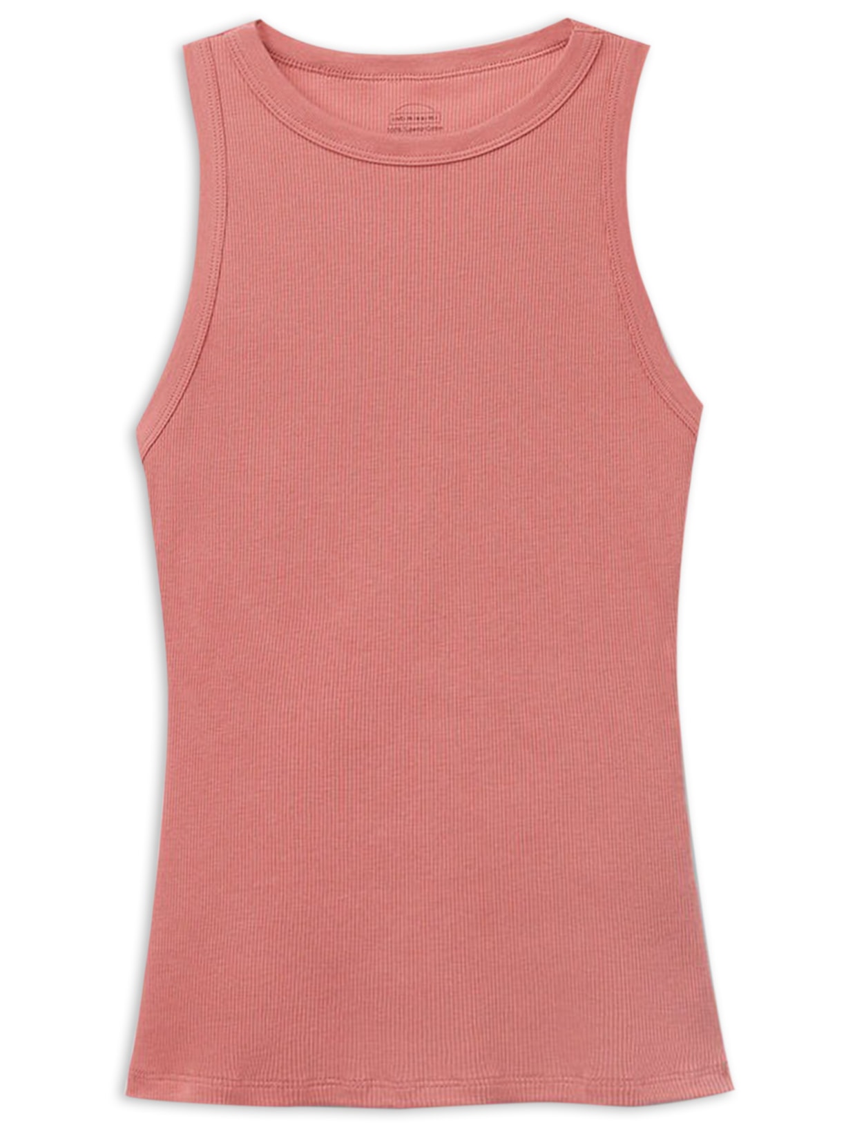 Regata Canelada Em Algodão Supima Rosa Intimissimi