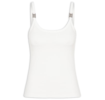 Regata Canelada Feminina – Branco