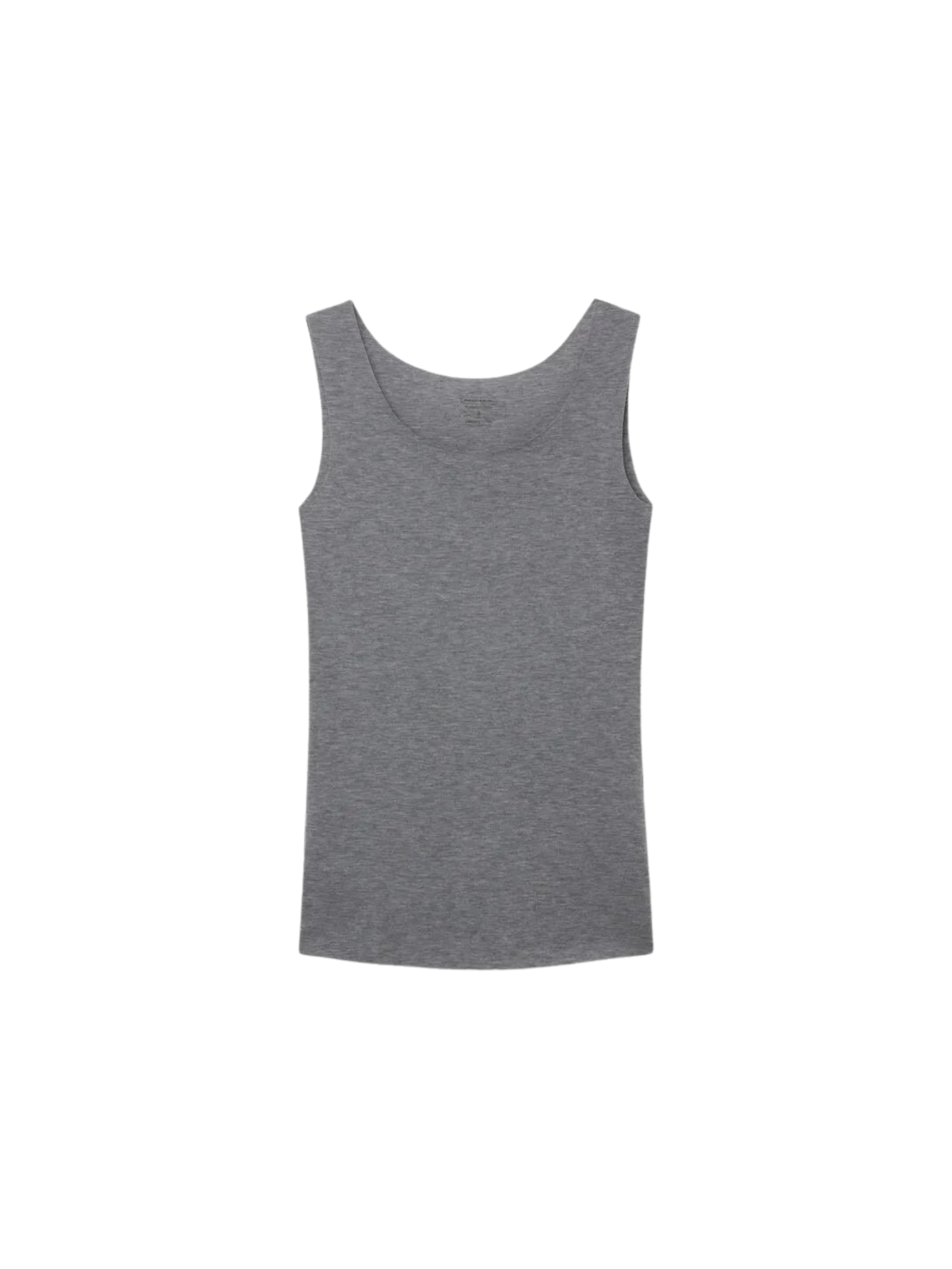 Regata Com Decote Redondo e Sem Costura Em Algodão Cinza Intimissimi