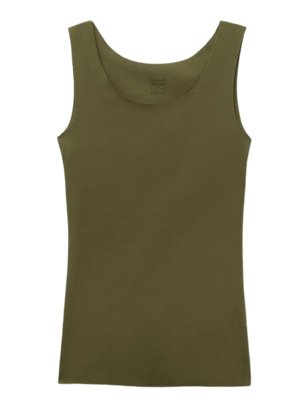 Regata Com Decote Redondo Em Algodão - Verde