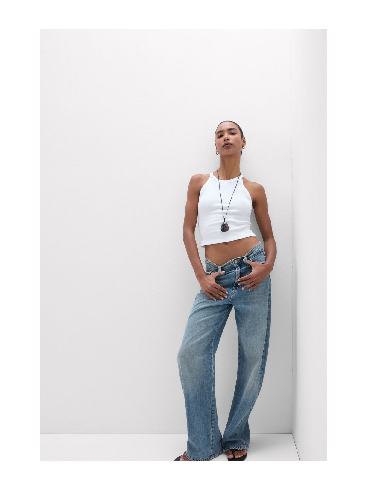 Regata Cropped Canelada Em Algodão Supima Branco Intimissimi