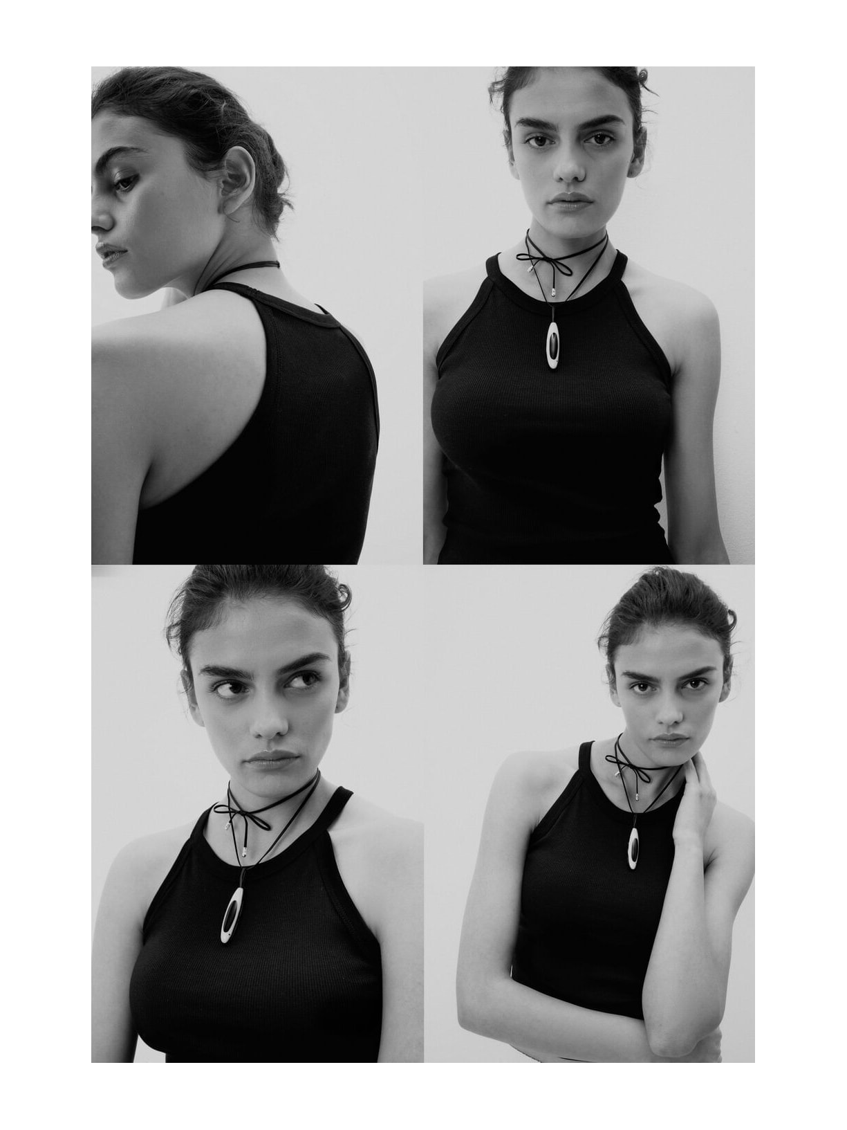 Regata Cropped Canelada Em Algodão Supima Preto Intimissimi
