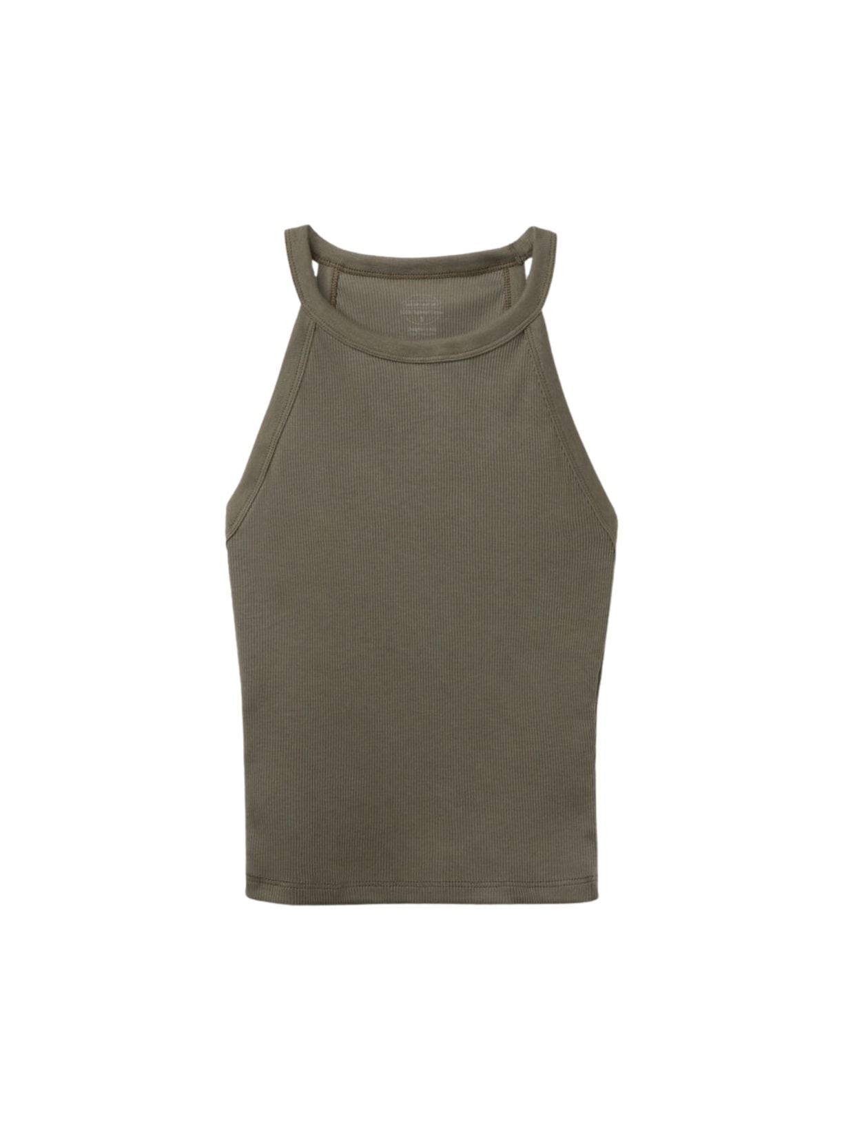 Regata Cropped Canelada Em Algodão Supima Verde Intimissimi