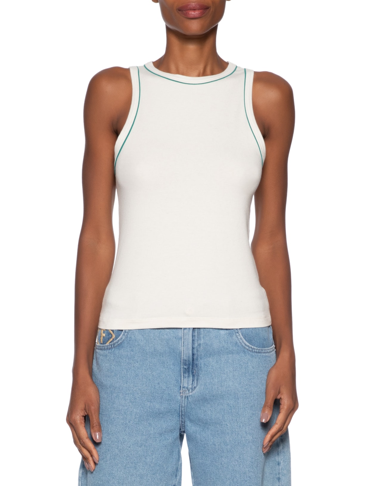 Regata de Linho Feminina – Branco Forum