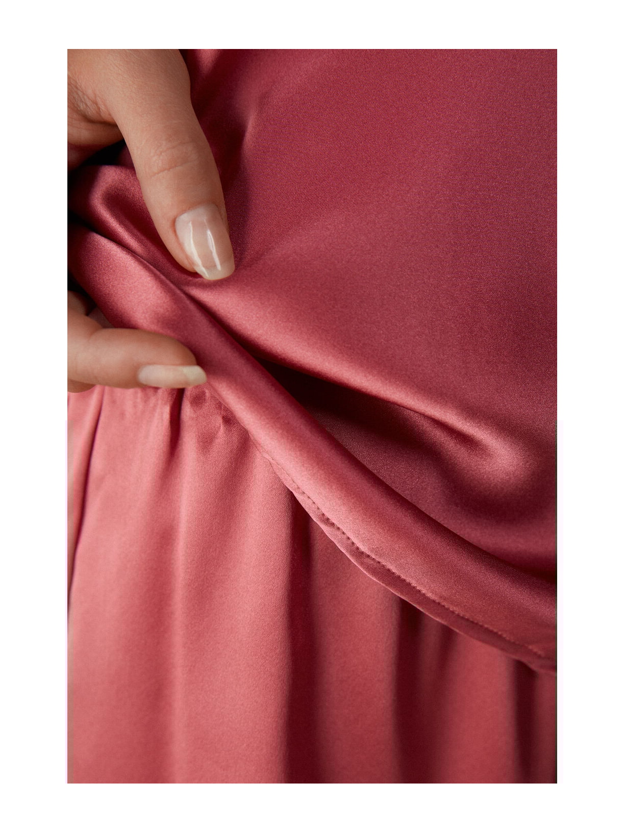 Regata De Seda Com Decote Em V Rosa Intimissimi