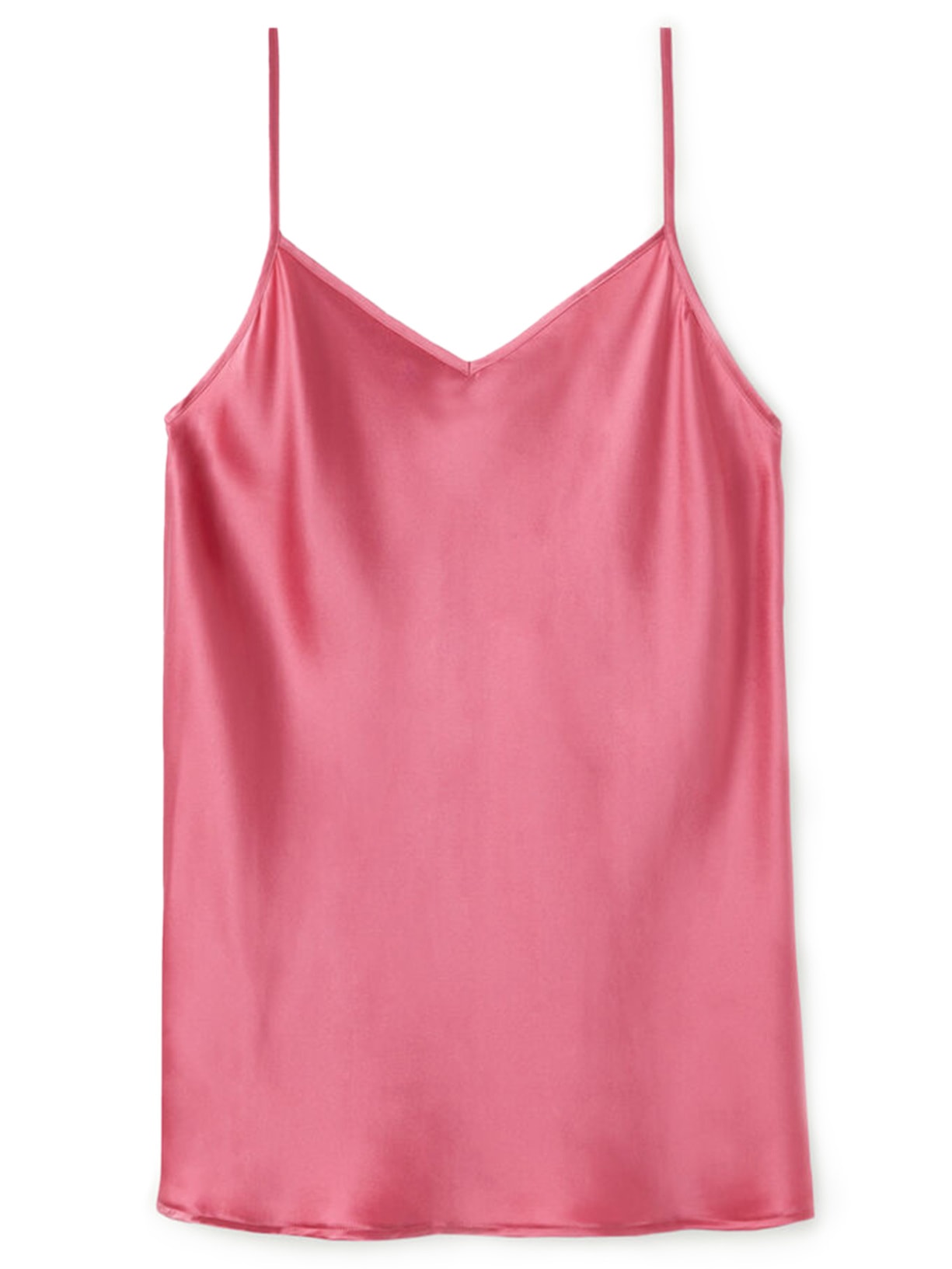 Regata De Seda Com Decote Em V Rosa Intimissimi