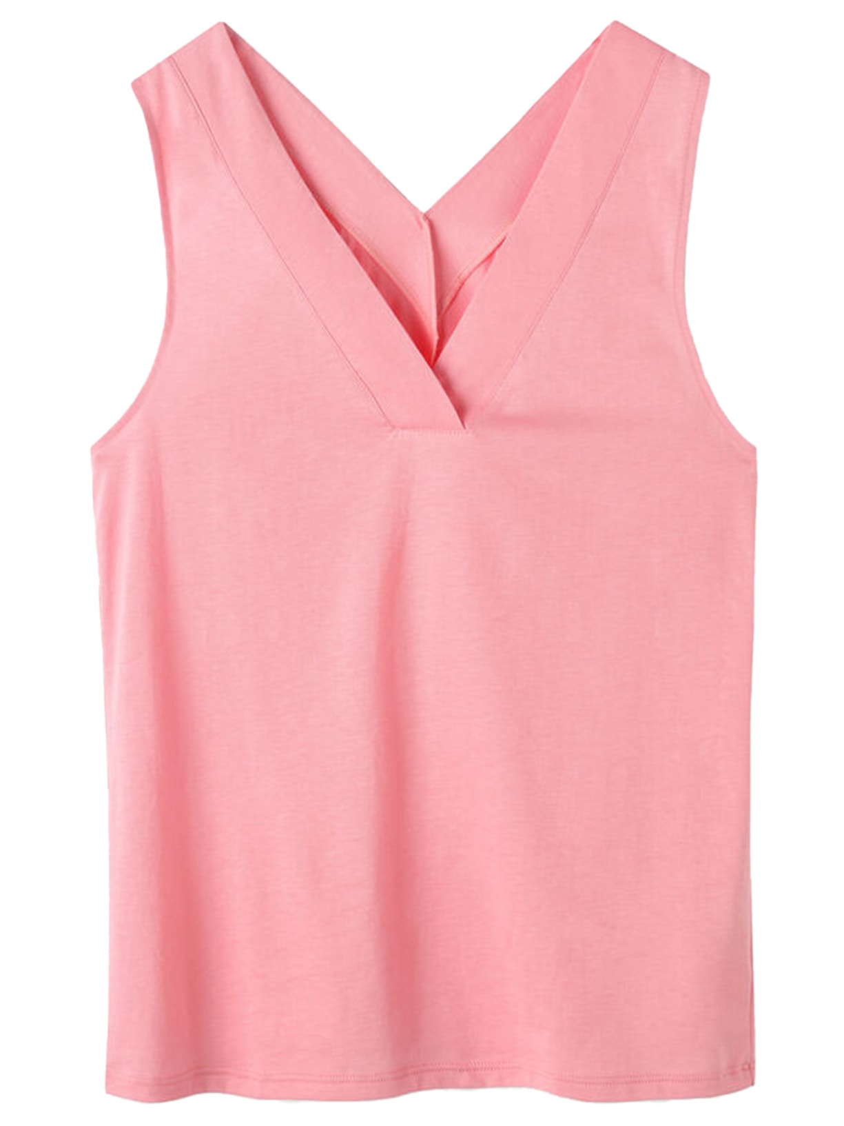 Regata Decote Em v Em Algodão Supima® Ultrafresh Rosa Intimissimi