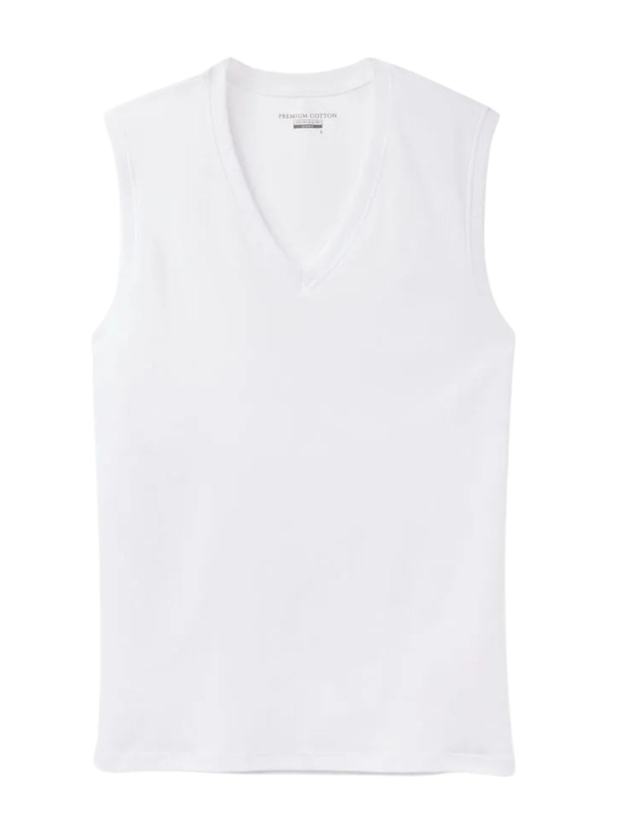 Regata Em Algodão Premium - Branco