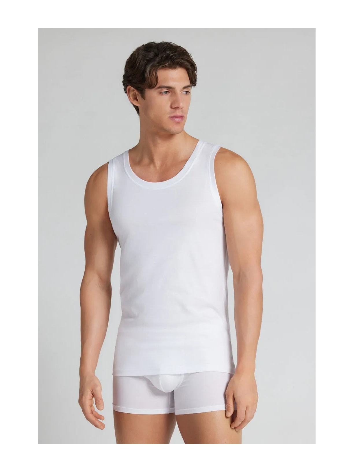 Regata Em Algodão Premium Branco Intimissimi