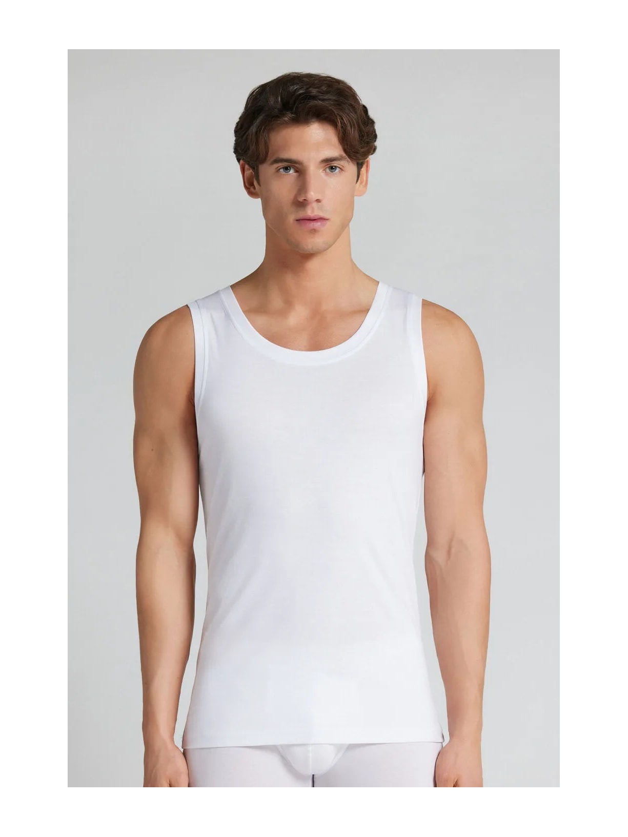 Regata Em Algodão Premium Branco Intimissimi