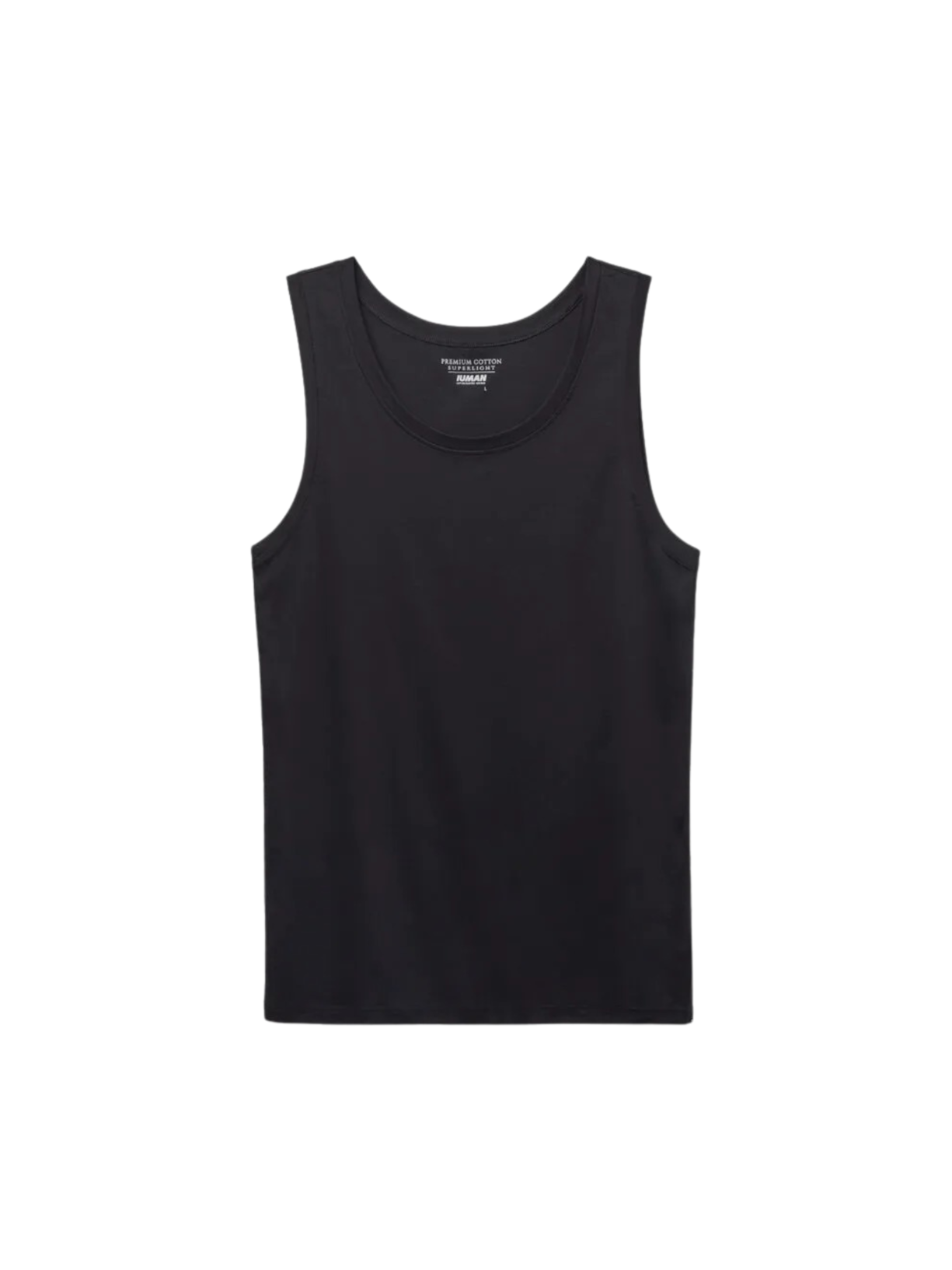 Regata Em Algodão Premium - Preto