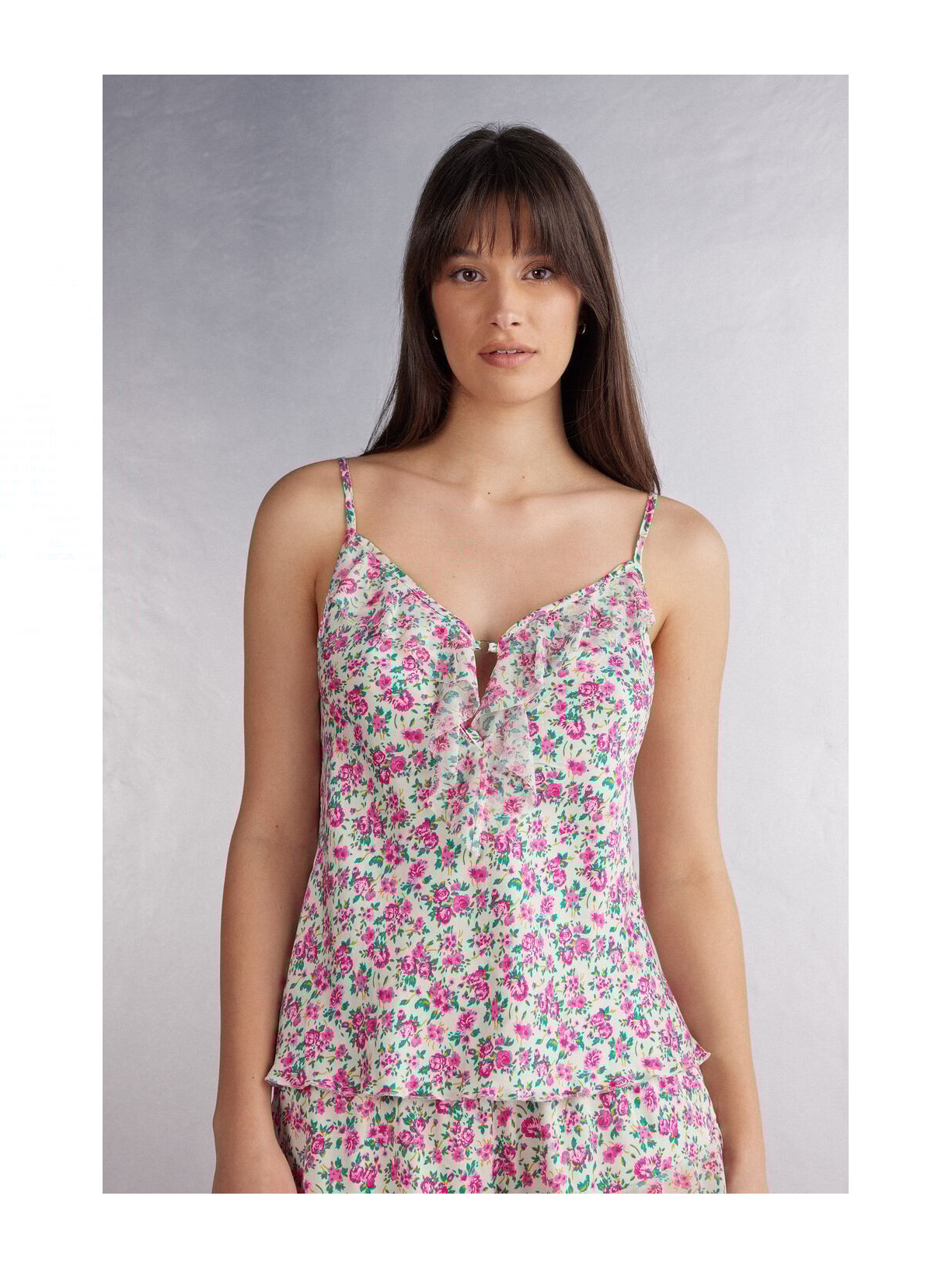 Regata Em Cetim Life Is a Flower Rosa Intimissimi