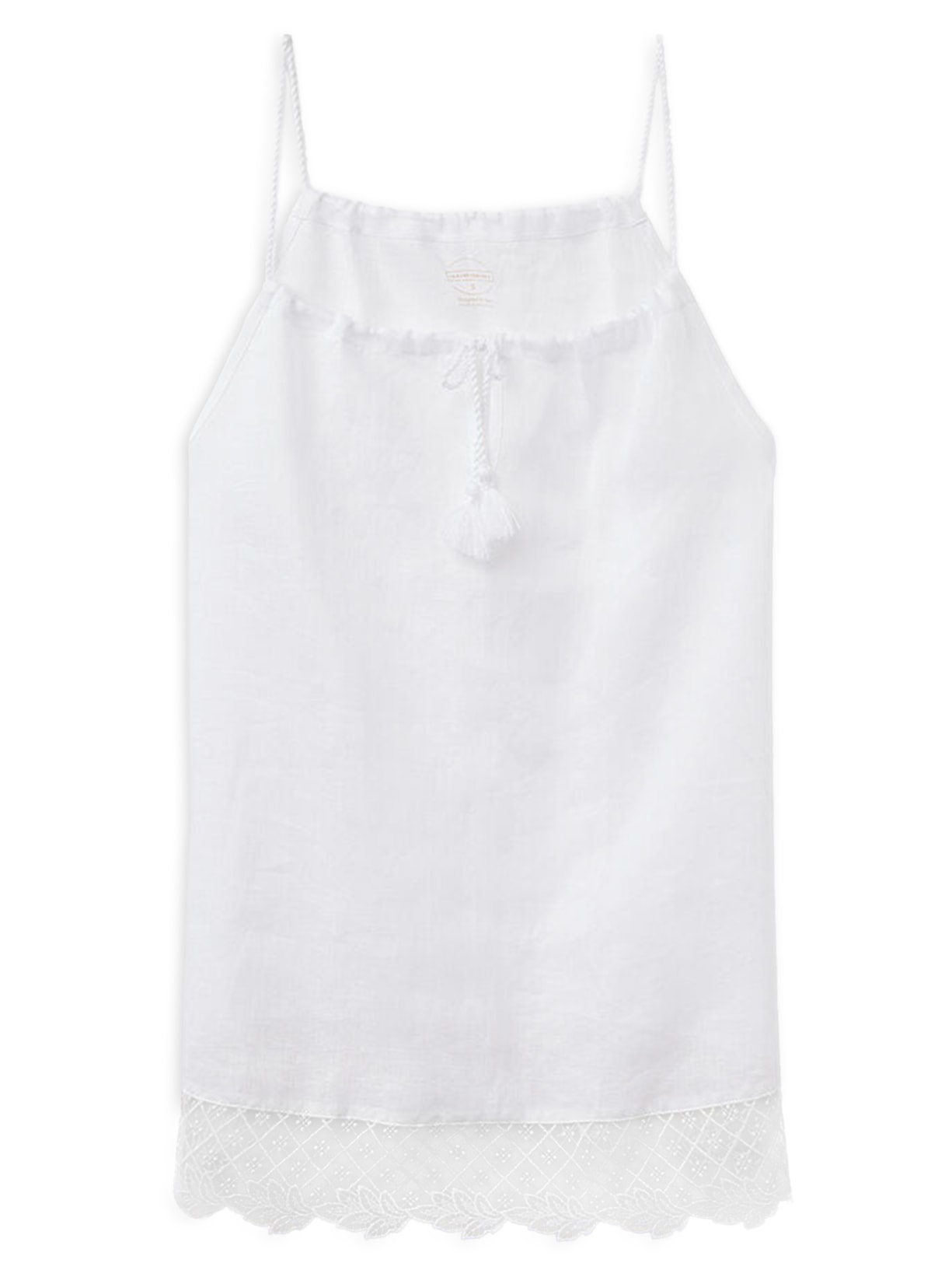 Regata Em Linho Sophisticated Allure - Branco