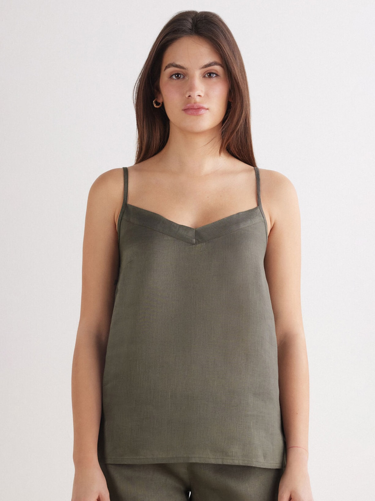 Regata Em Linho The Pure Linen Verde Intimissimi