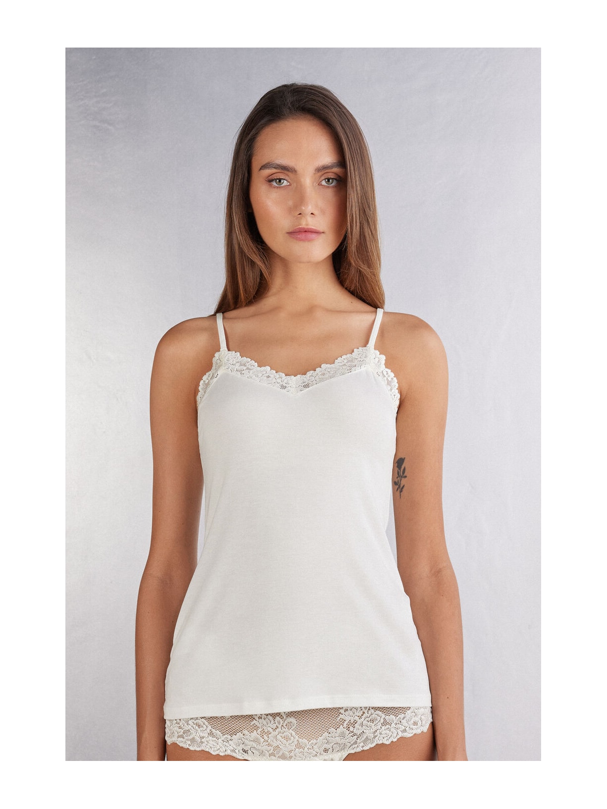 Regata Em Modal Pretty Flowers Marfim Intimissimi