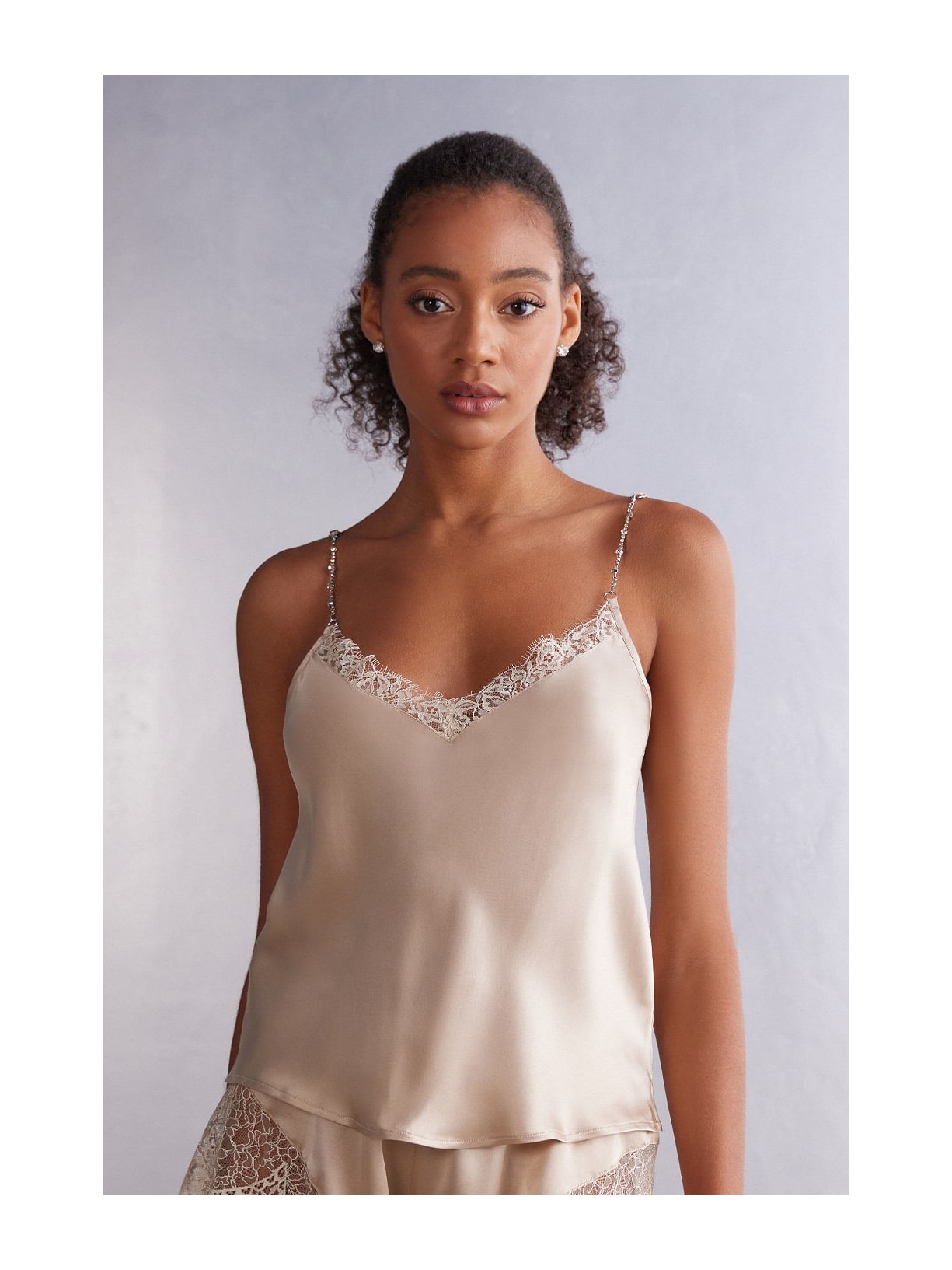 Regata Em Seda Living In Luxe Bege Intimissimi