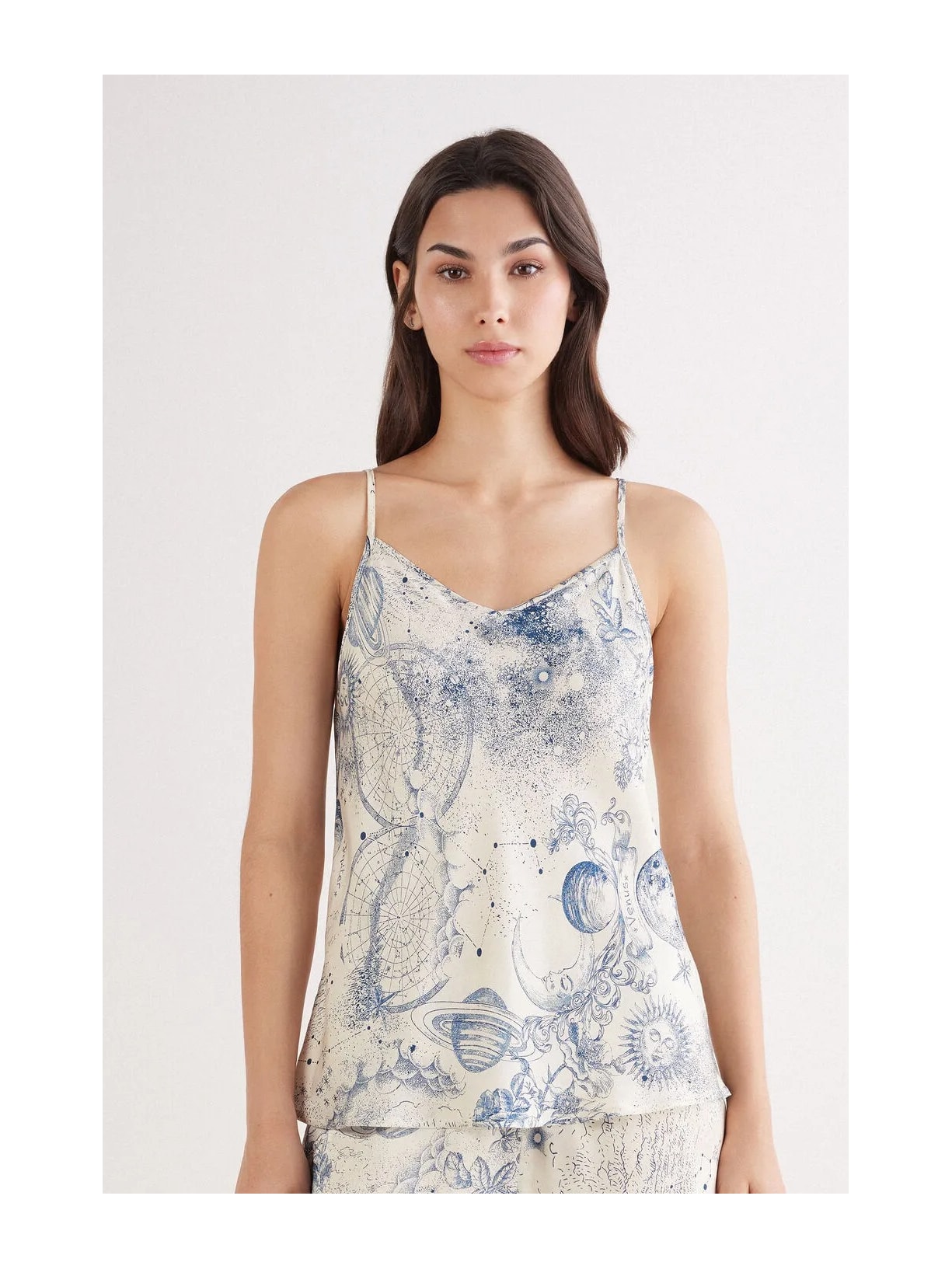 Regata Em Viscose Luxury Dreams Azul Intimissimi