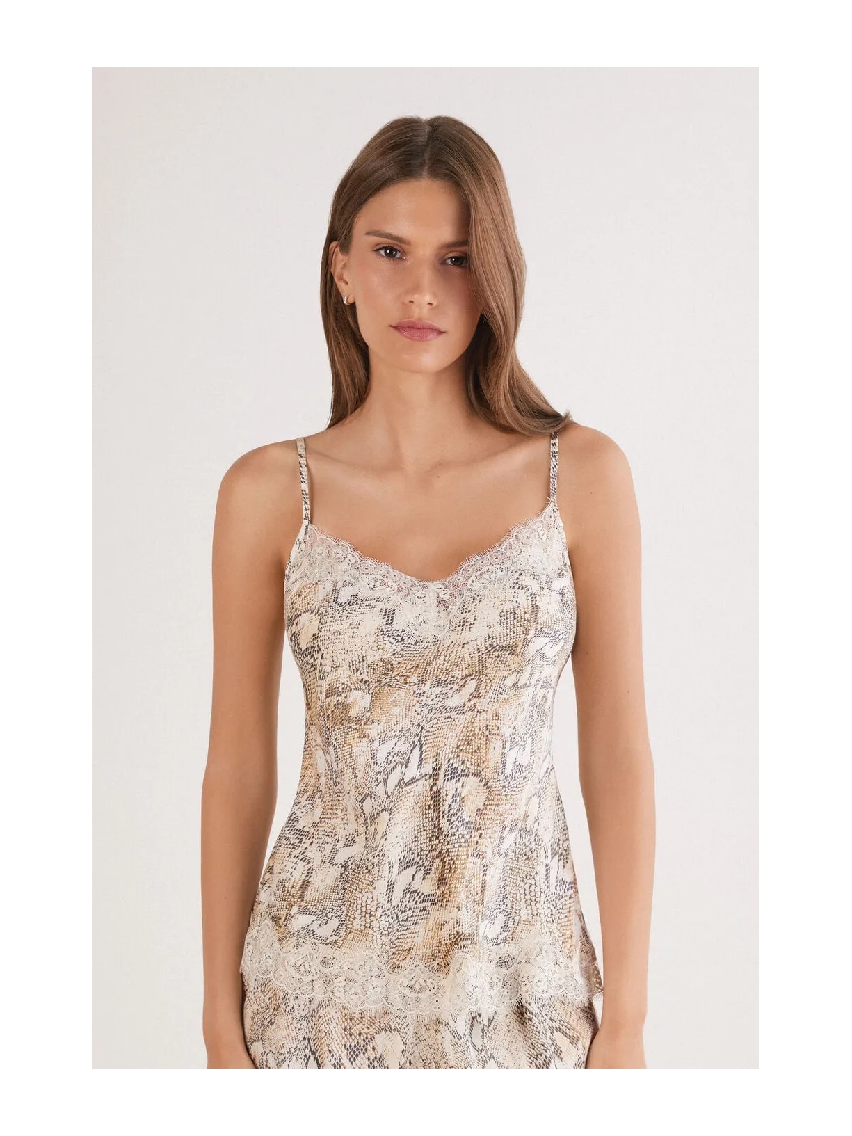 Regata Em Viscose Seductive Glamour Bege Intimissimi